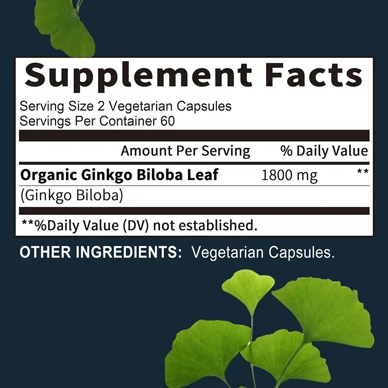 Ginkgo Biloba Supplement - Mem - огляд і ціна Ginkgo Biloba Extract