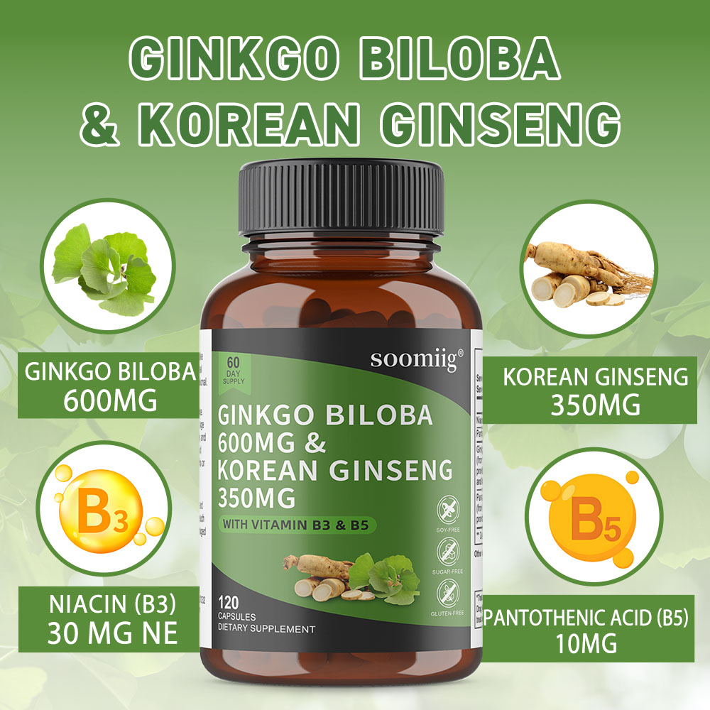 Ginkgo Biloba & Korean Ginseng - огляд і ціна Ginkgo Biloba Extract