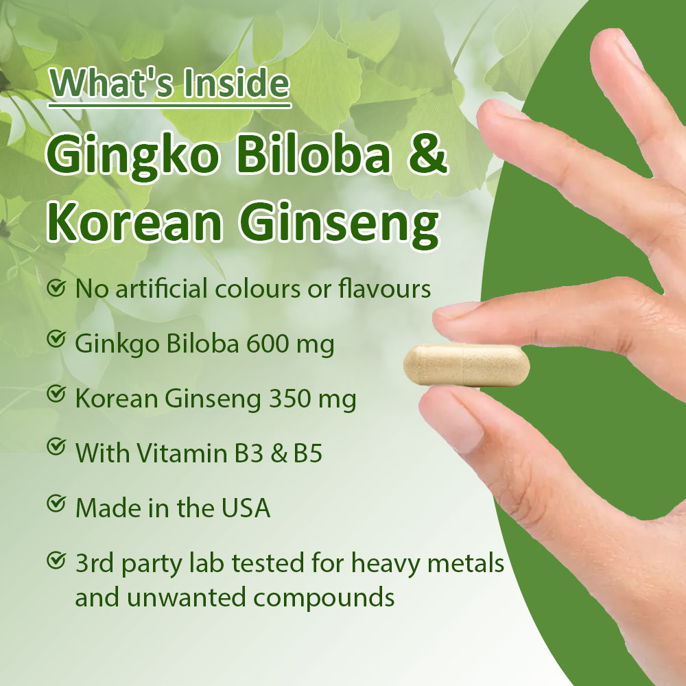 Ginkgo Biloba & Korean Ginseng - огляд і ціна Ginkgo Biloba Extract