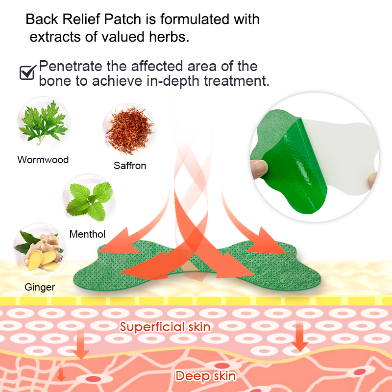 60/6 PCS Lumbar Pain Patch Wor - огляд і ціна Herbal Wellness Patches