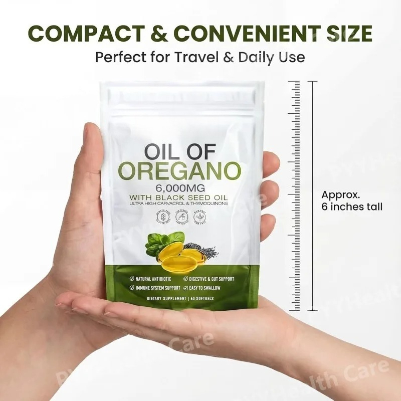Oregano Oil with Black Seed Oi - огляд і ціна Herbal Wellness For You
