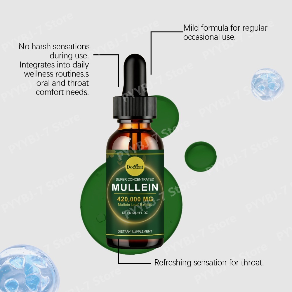 Mullein Leaf Extract Drops 60m - огляд і ціна Herbal Wellness Blend