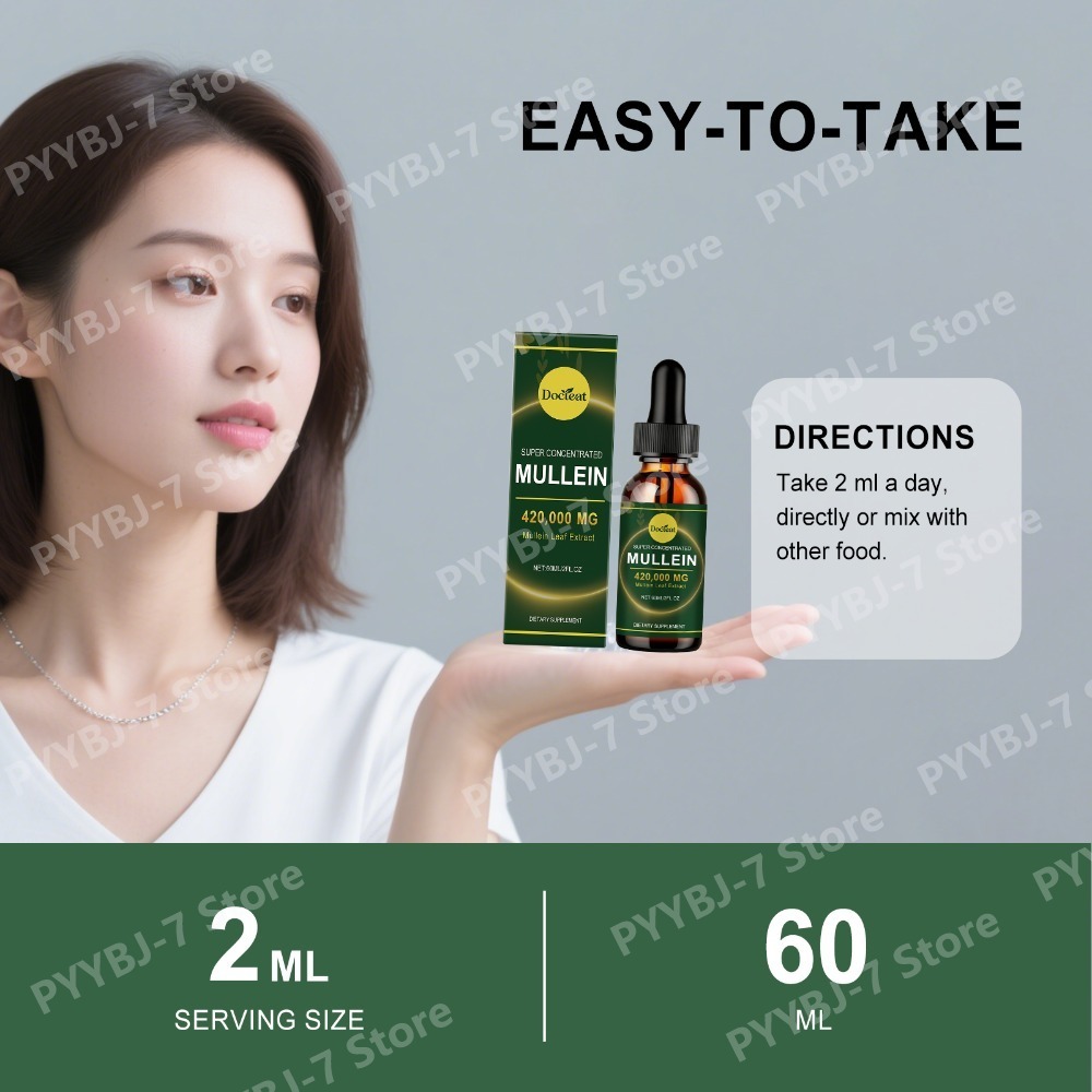 Mullein Leaf Extract Drops 60m - огляд і ціна Herbal Wellness Blend