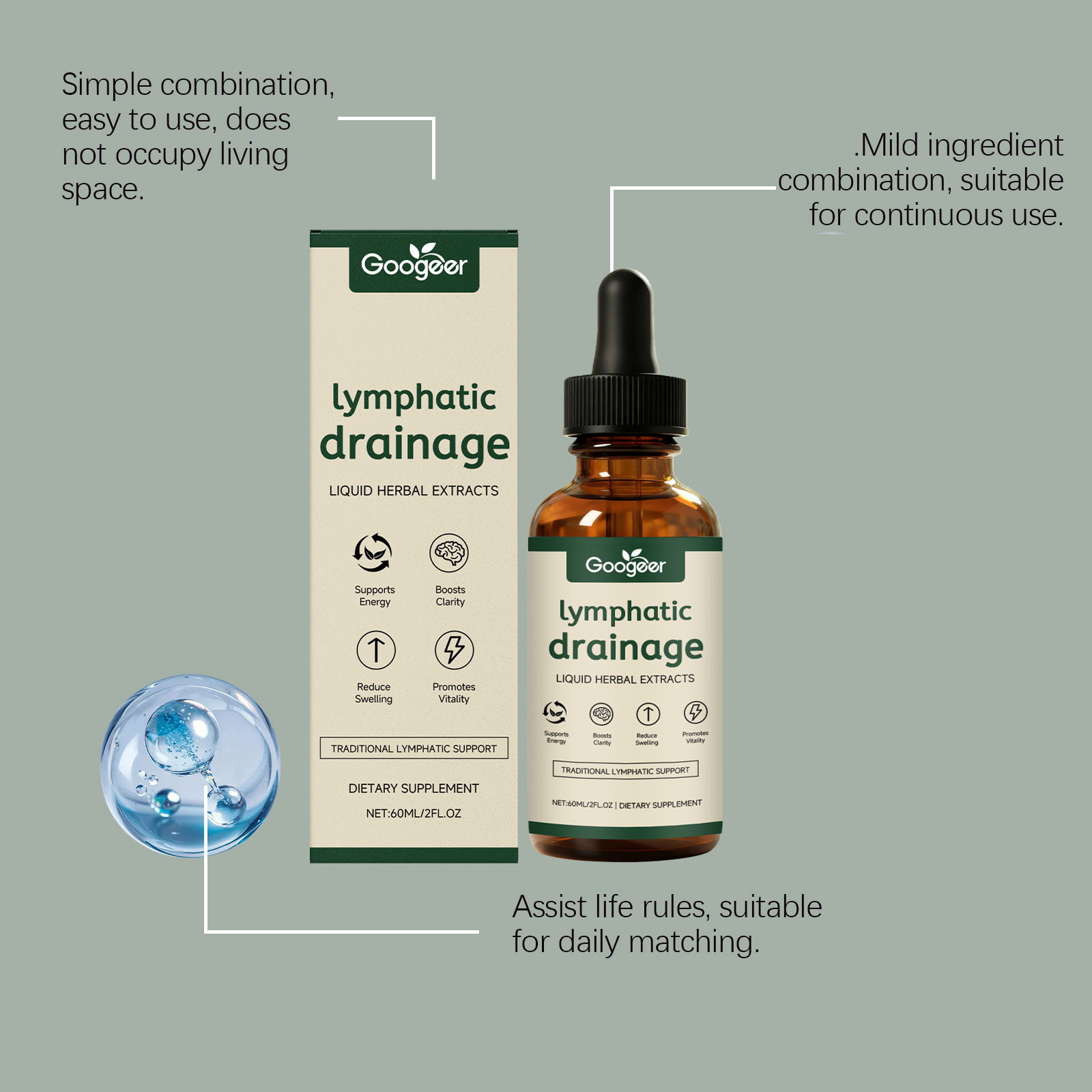 Lymphatic Drainage Drops 11-in - огляд і ціна Herbal Wellness Drops