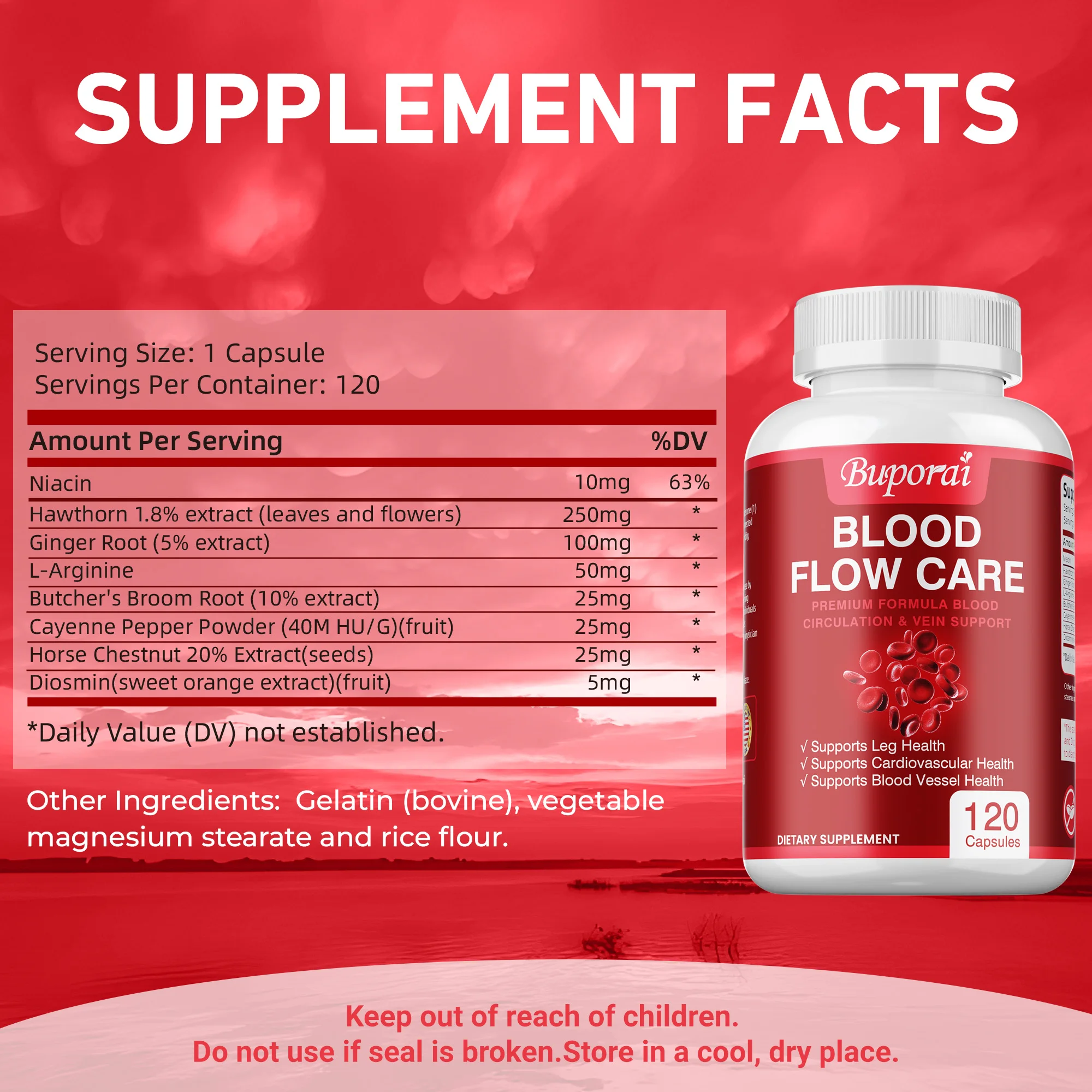 Blood Flow Care - Improves Cir - огляд і ціна Ginkgo Biloba Extract