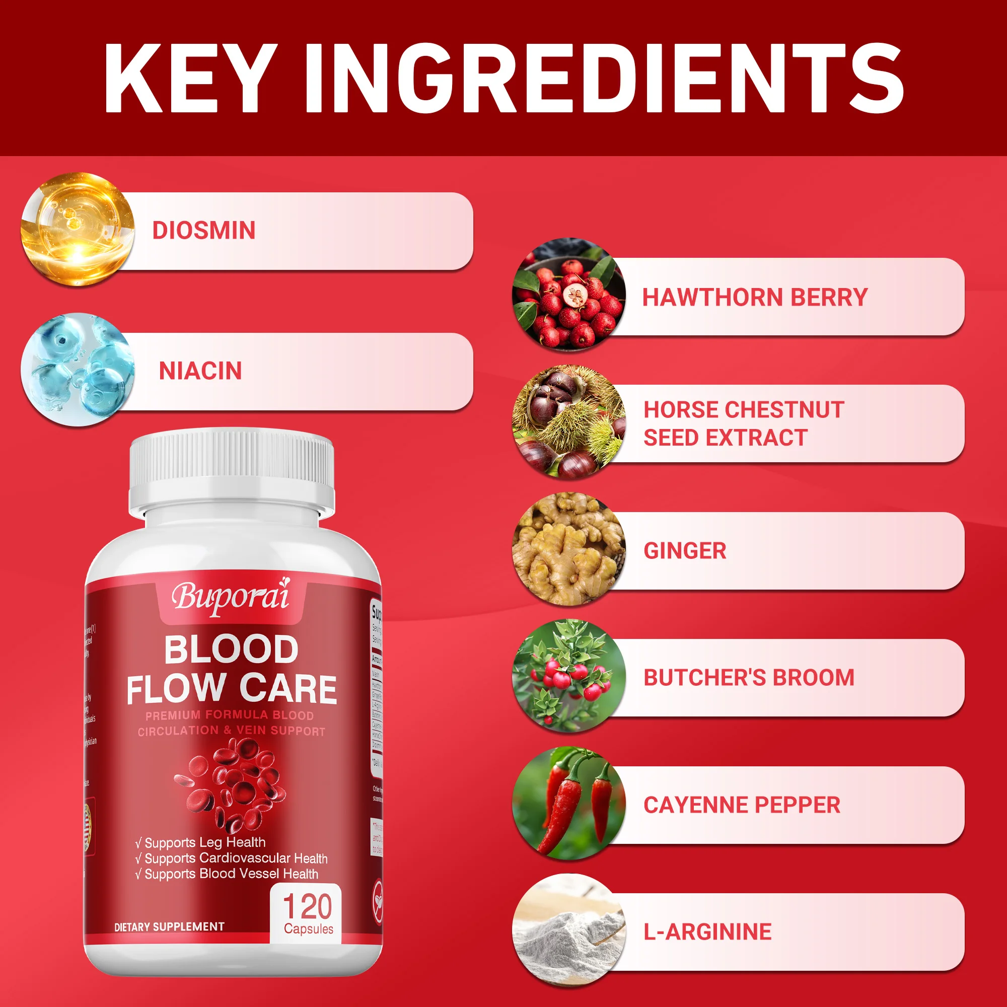 Blood Flow Care - Improves Cir - огляд і ціна Ginkgo Biloba Extract