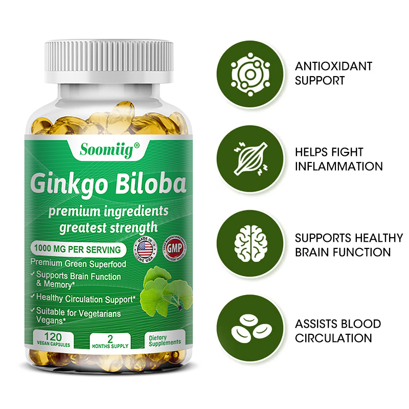 Ginko Biloba Capsules - Brain  - огляд і ціна Ginkgo Biloba Extract