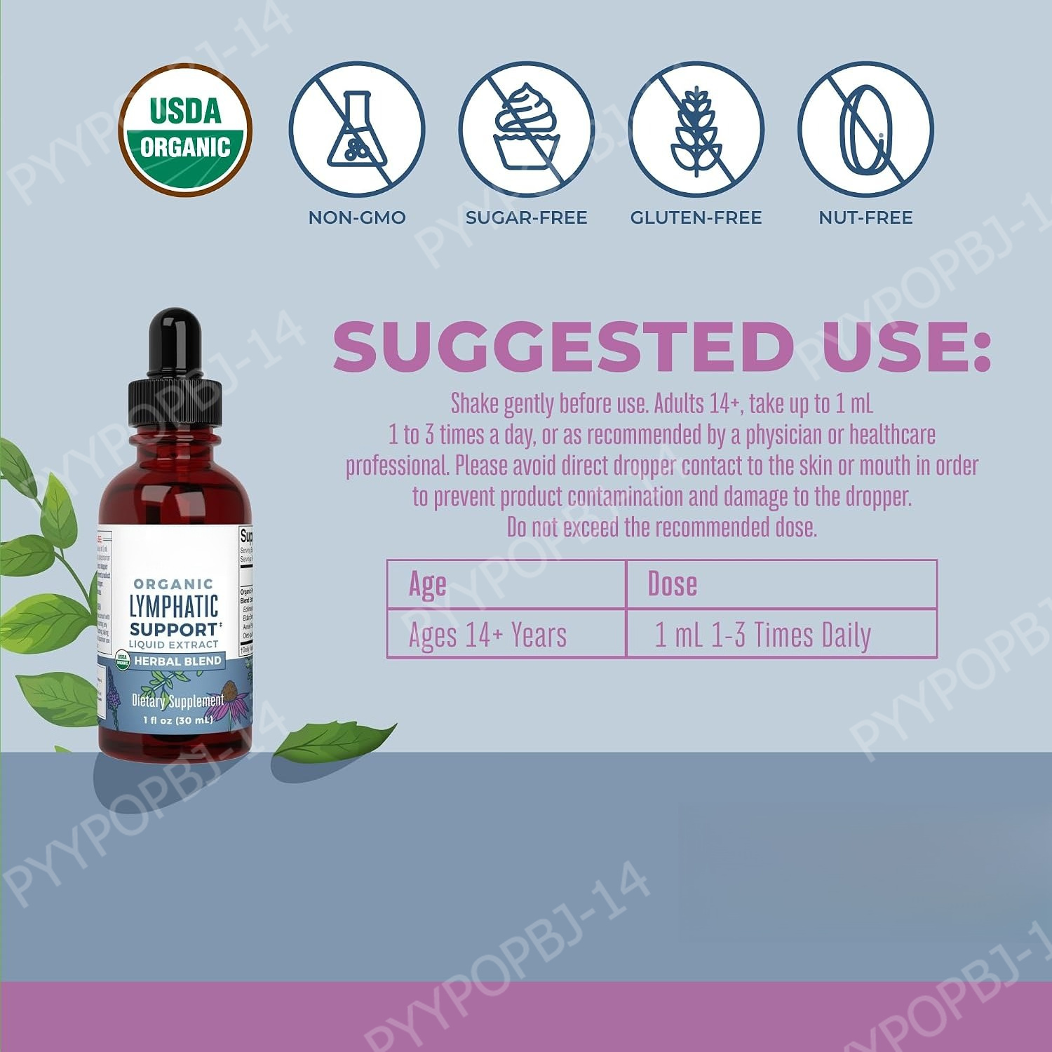 Organic Herbal Liquid Extract  - огляд і ціна Herbal Wellness Blend