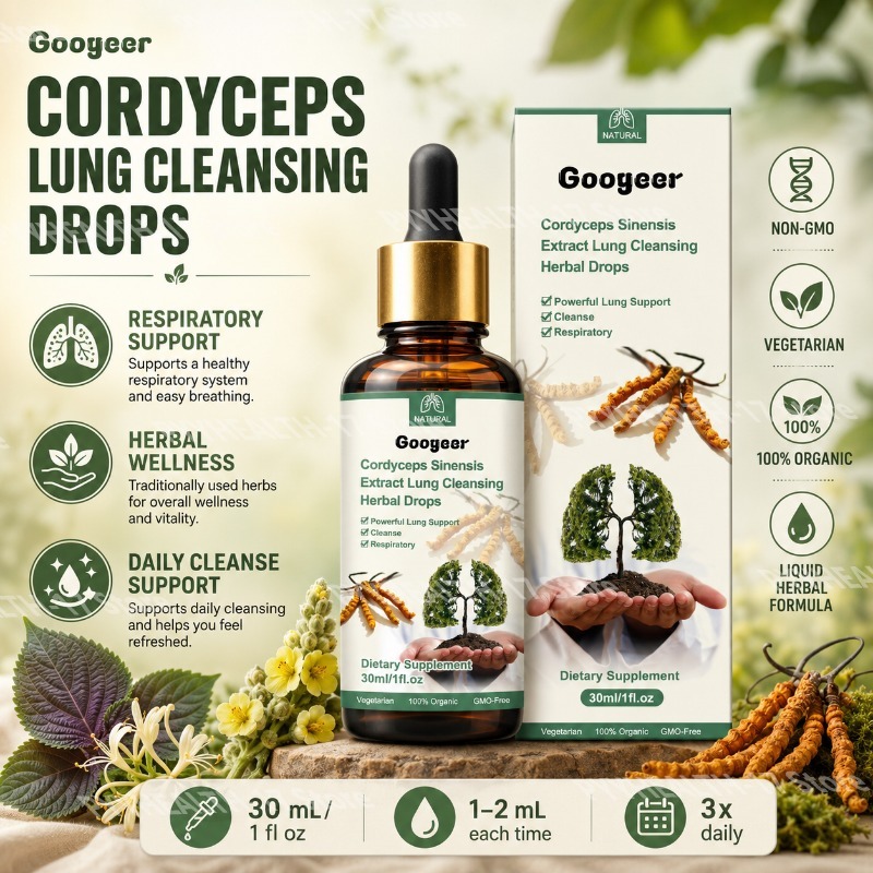 Googeer Cordyceps Drops Herbal - огляд і ціна Herbal Wellness Drops