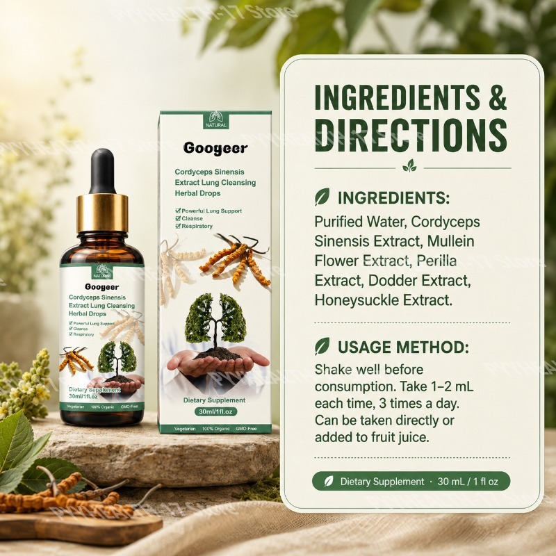 Googeer Cordyceps Drops Herbal - огляд і ціна Herbal Wellness Drops