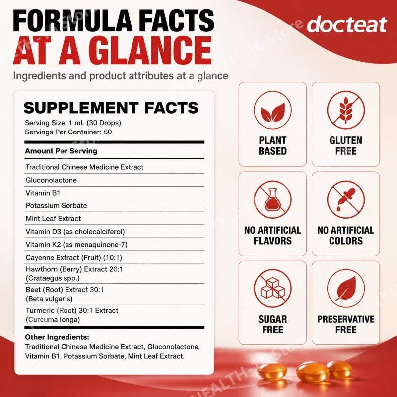 Docteat Vitamin K2+D3 Liquid D - огляд і ціна Herbal Wellness Drops
