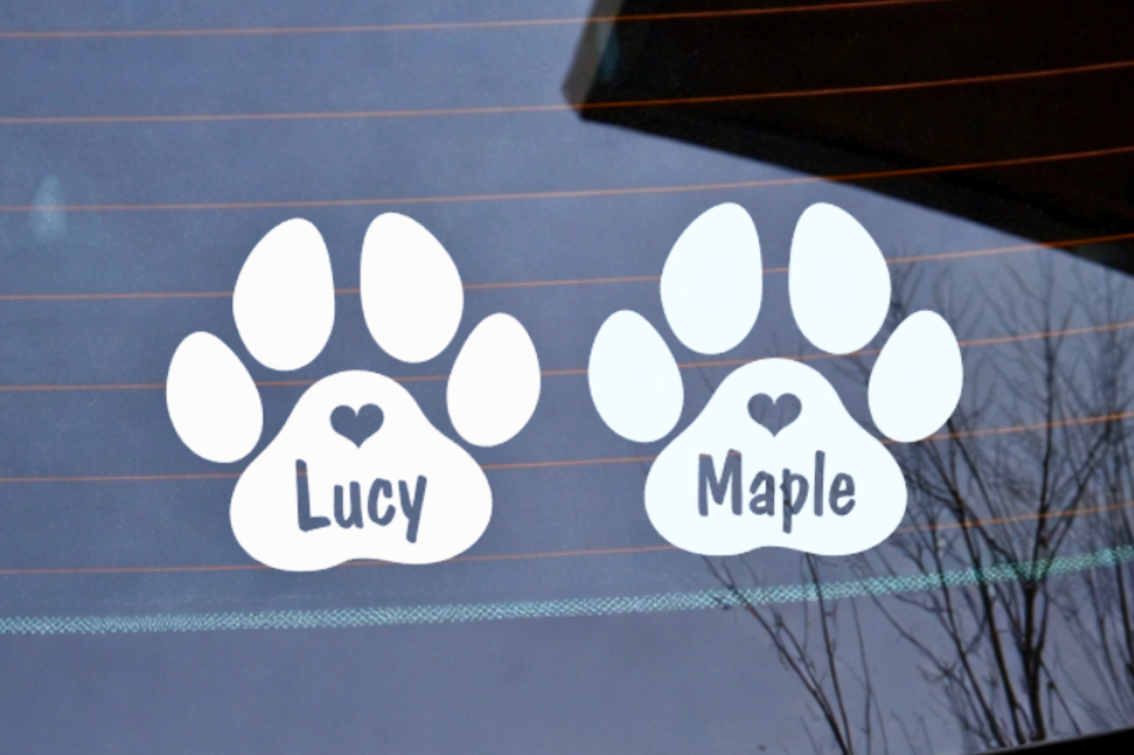 2pcs Personalised Paw Print wi - огляд і ціна Cat Claw Bark